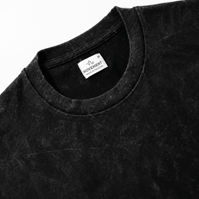 Basic Acid Wash Tee (Black) - Movement Store
