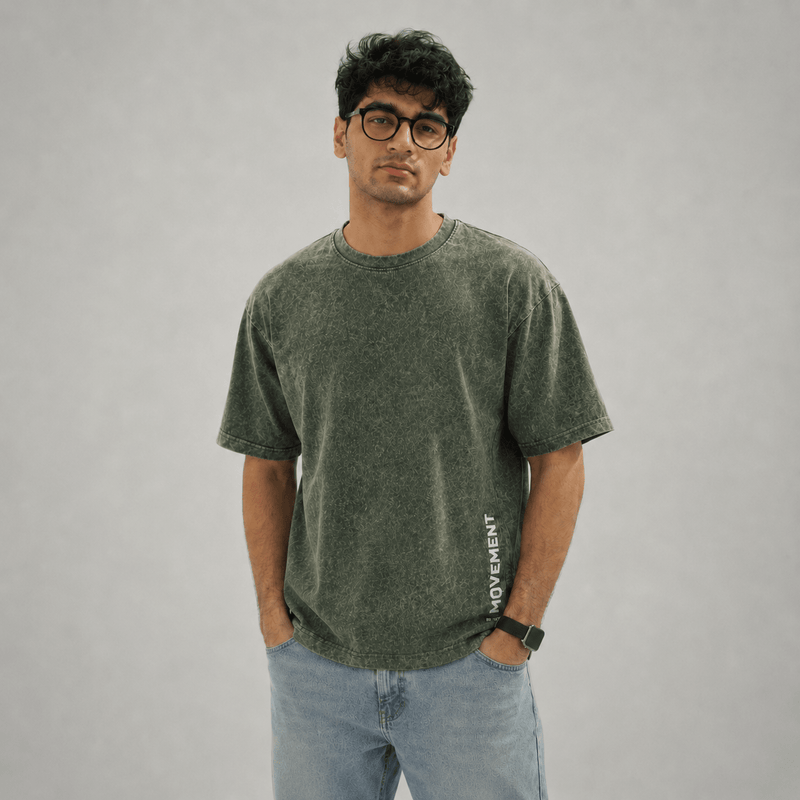 Basic Acid Wash Tee (Green)