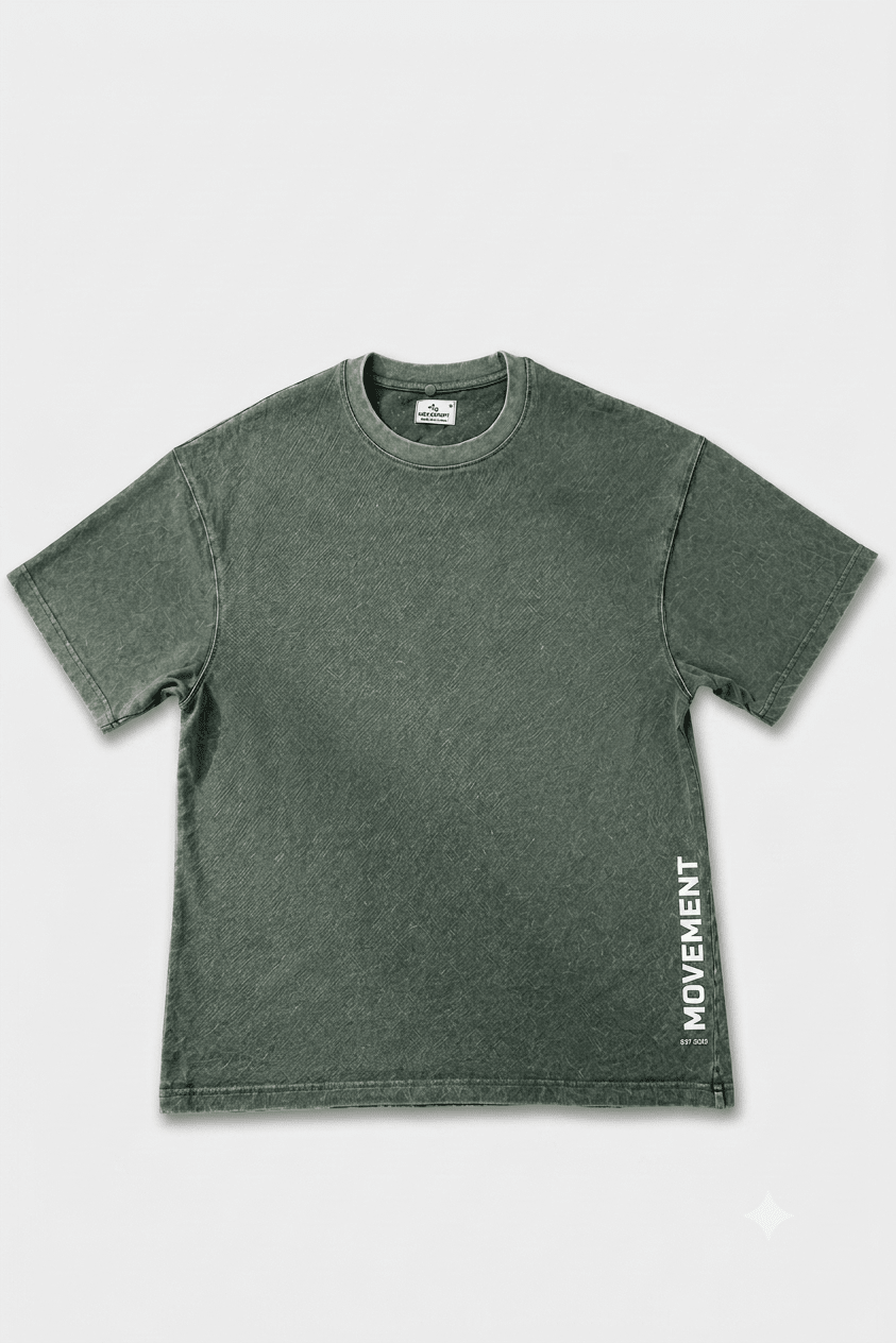 Basic Acid Wash Tee (Green)