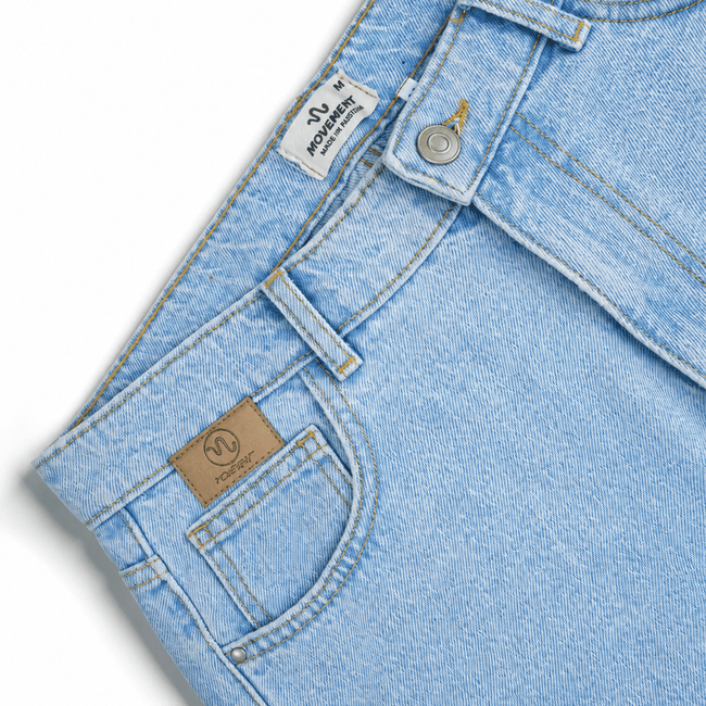 Classic Light Wash Baggy Denim Jeans - Movement Store