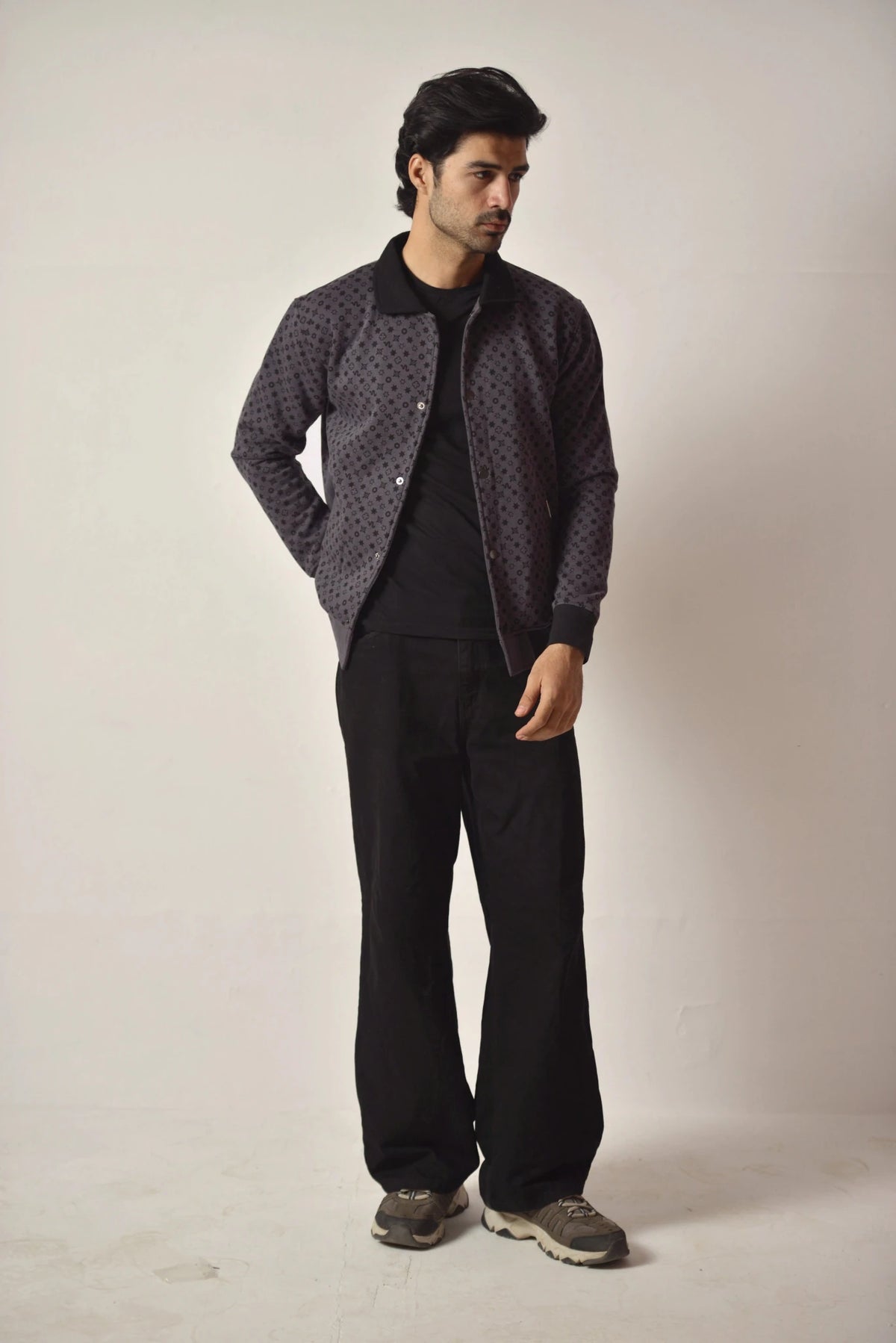 Coded Surface Varsity Jacket