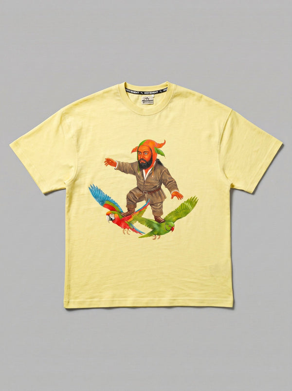 DC-005. YELLOW PARROT-SURFER TEE