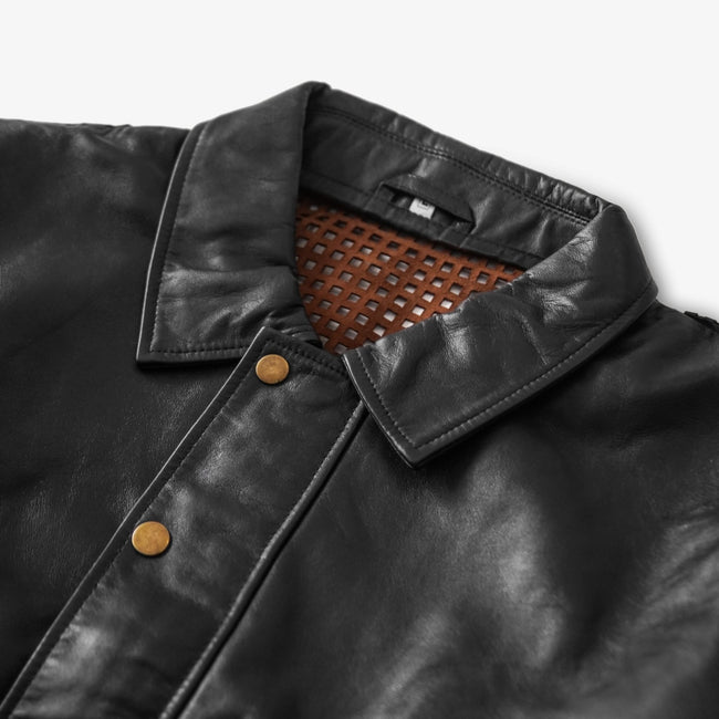 EXODUS Dark Tan Leather Jacket - Movement Store