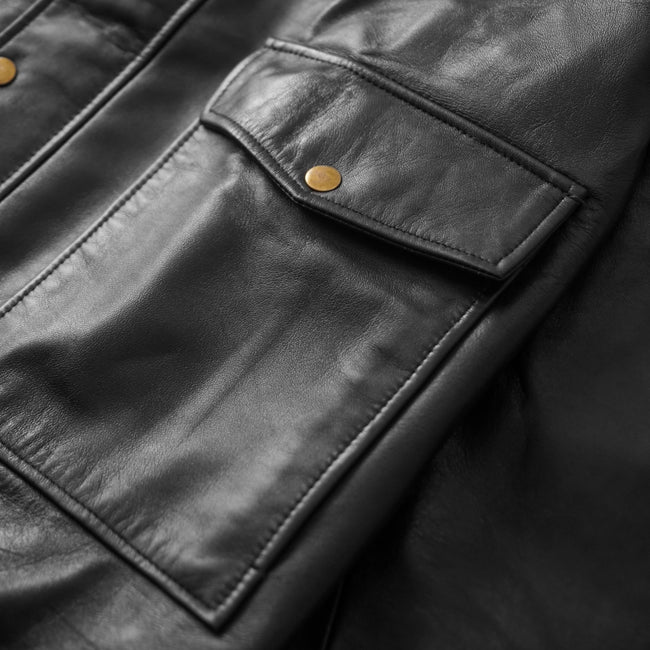 EXODUS Dark Tan Leather Jacket - Movement Store