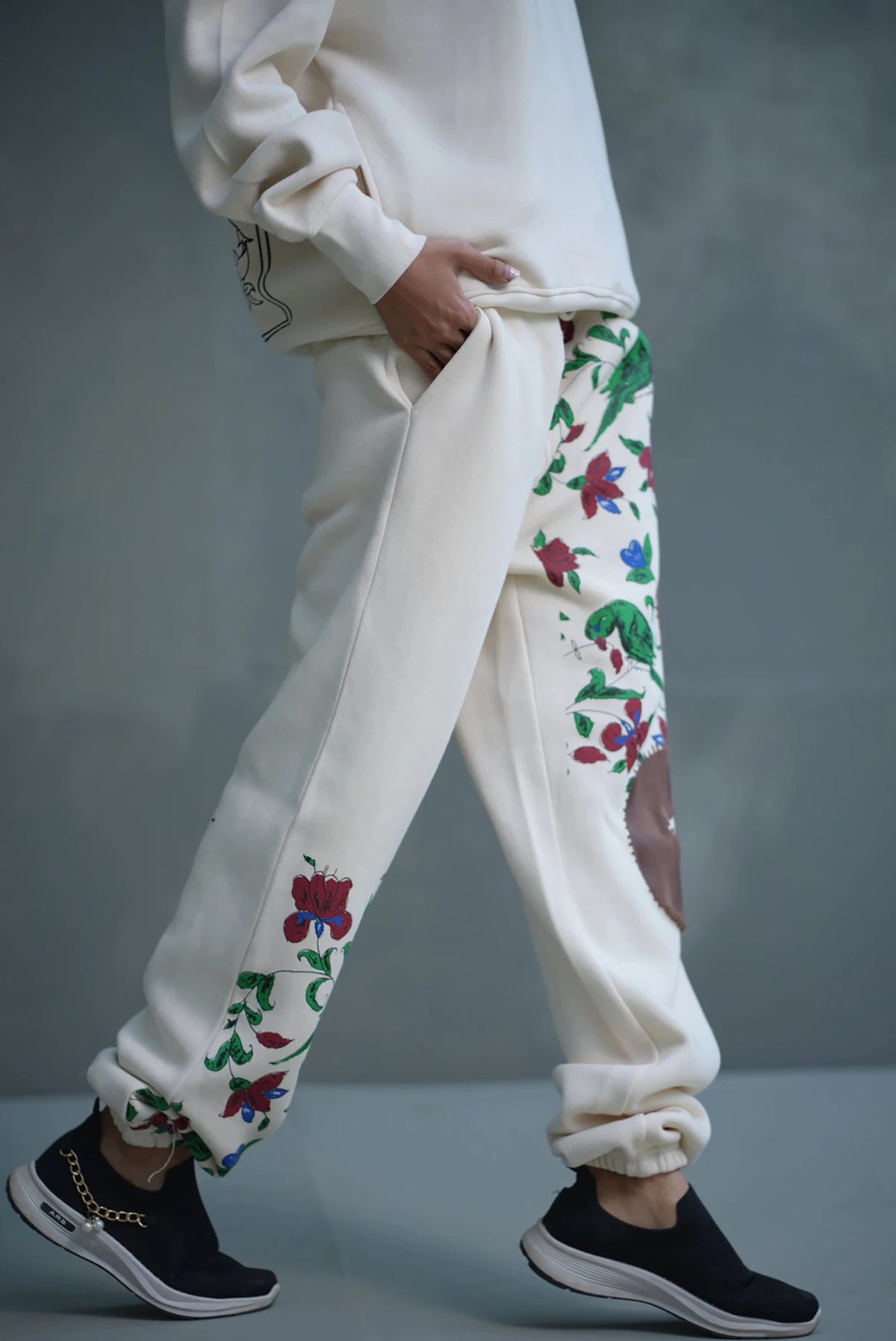 Floral Patch Sweatpants