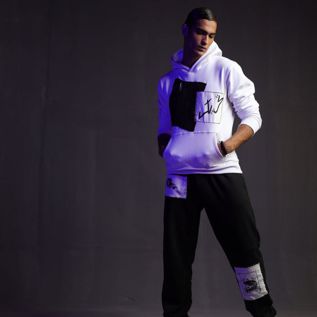 H-04: Angel hoodie White - Movement Store