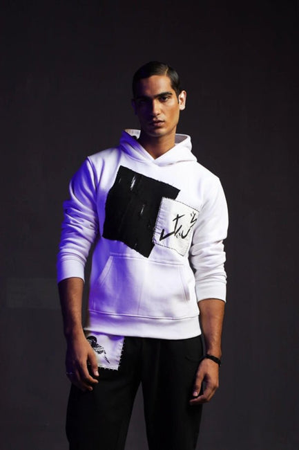 H-04: Angel hoodie White - Movement Store