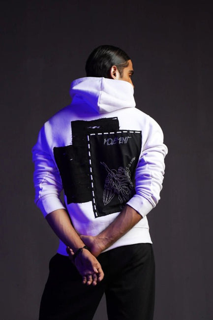 H-04: Angel hoodie White - Movement Store