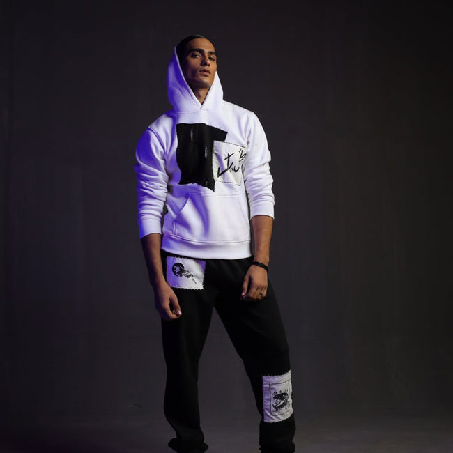 H-04: Angel hoodie White - Movement Store