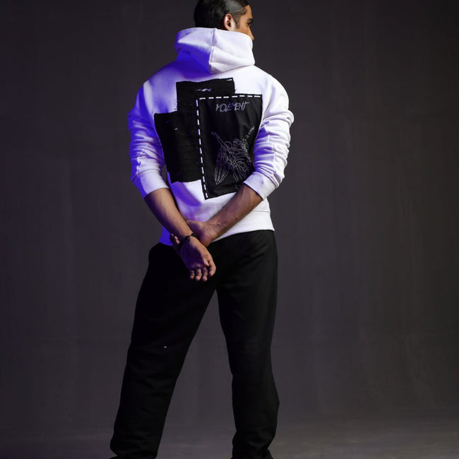 H-04: Angel hoodie White - Movement Store