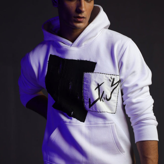H-04: Angel hoodie White - Movement Store