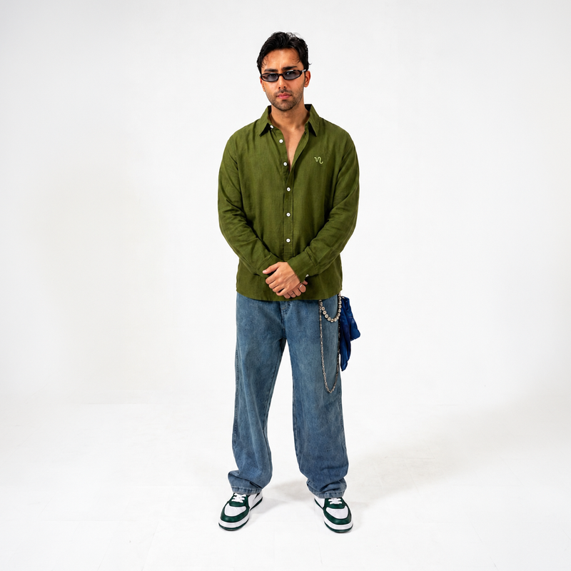 Coastal Breeze Shirt (Dark Green)