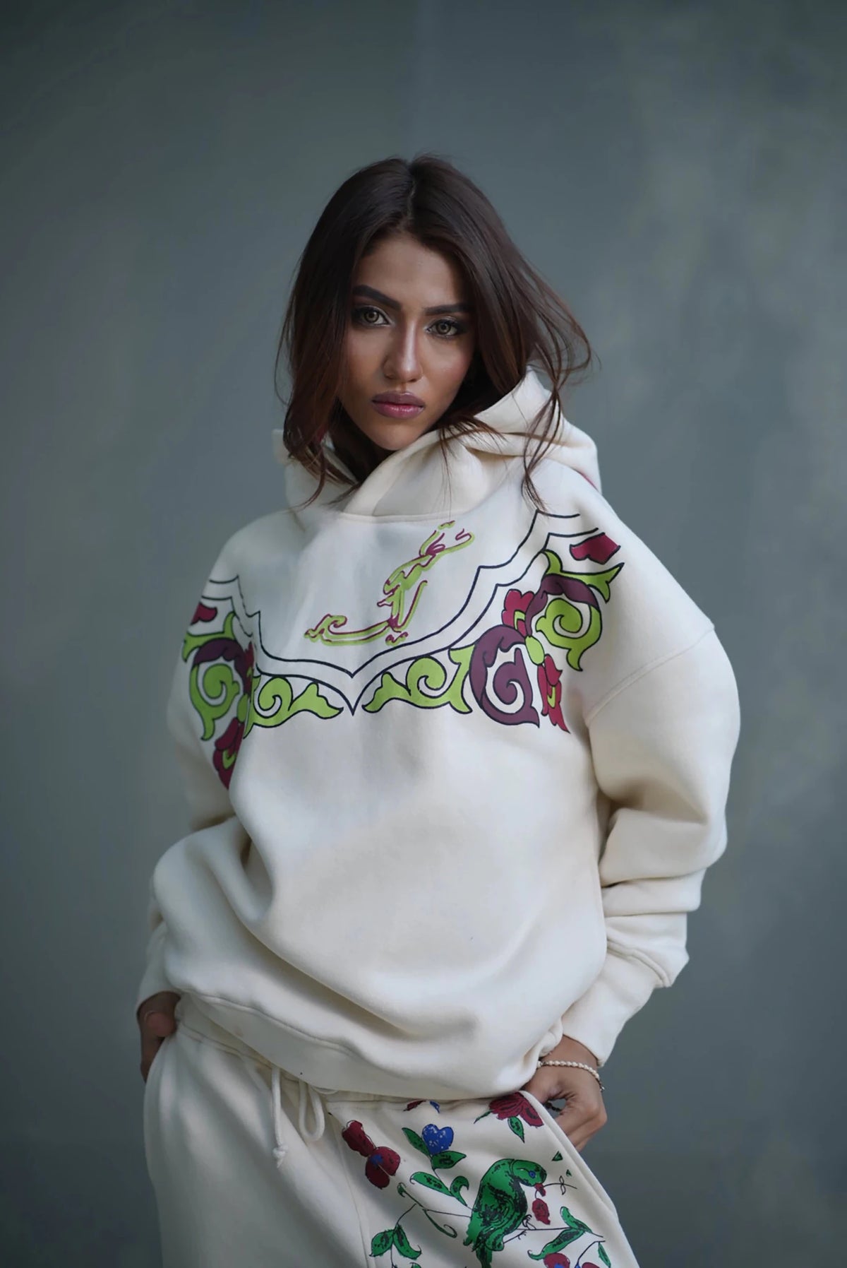 Ivory Garden Hoodie
