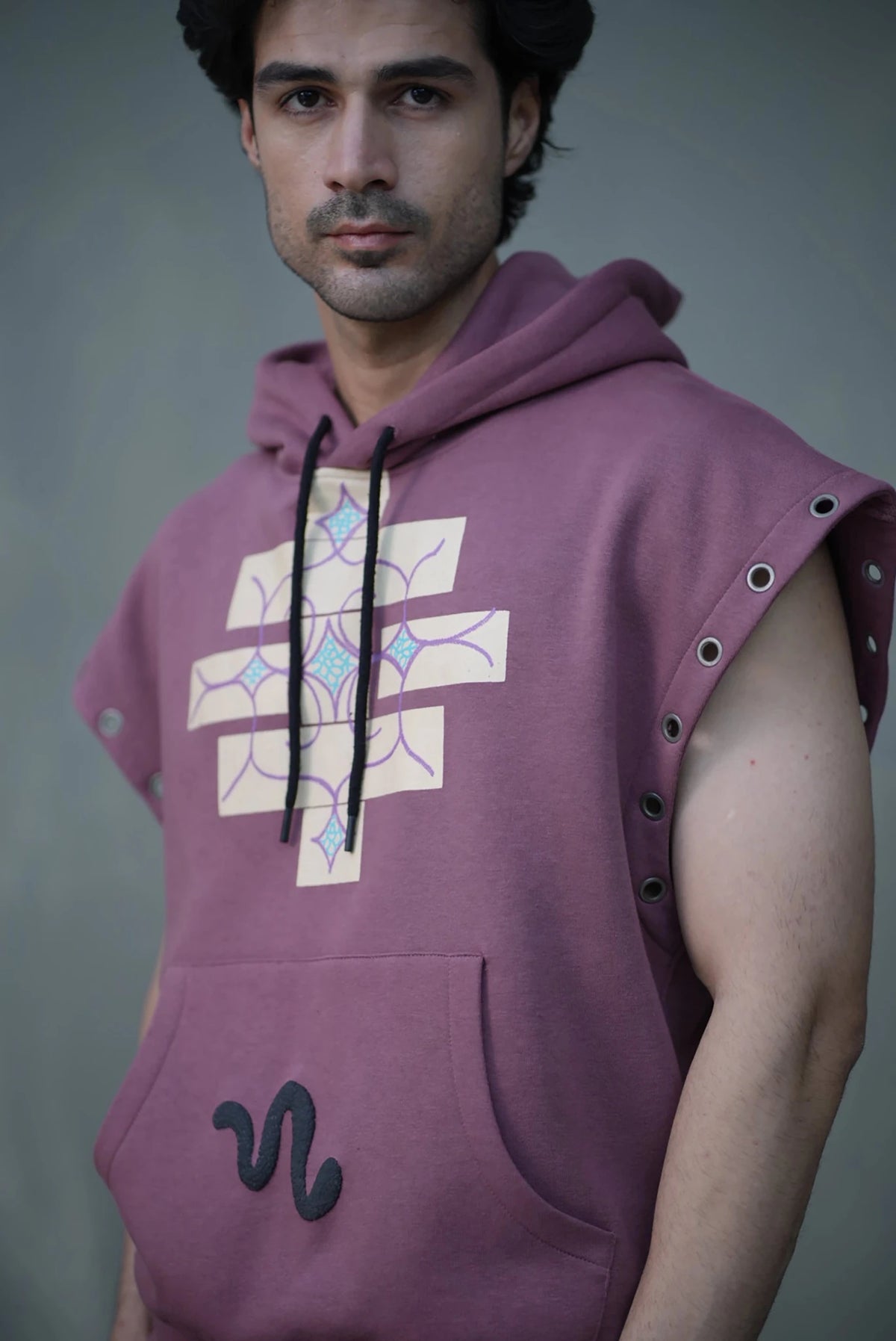 Mauve Modular Hoodie
