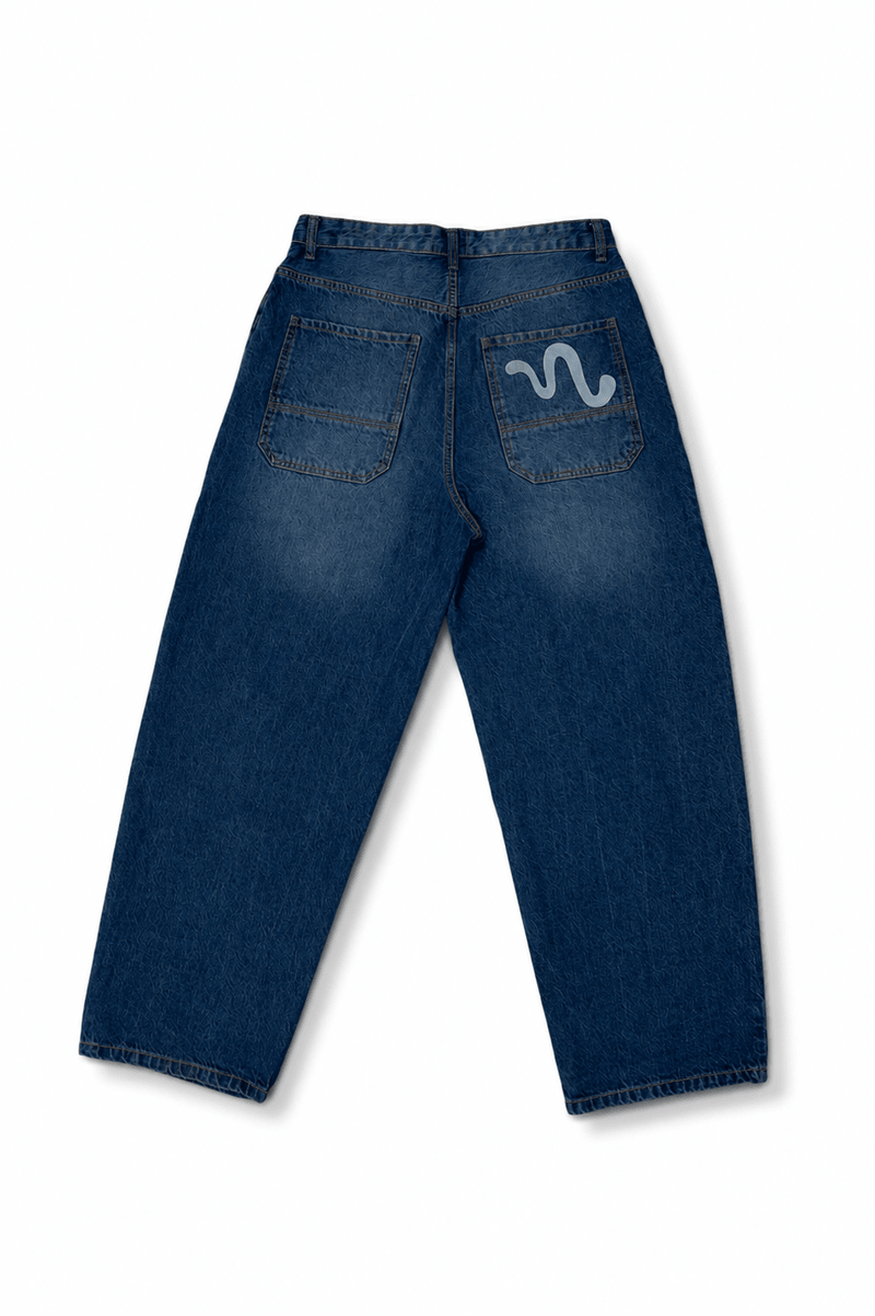 Midnight Wash Baggy Denim