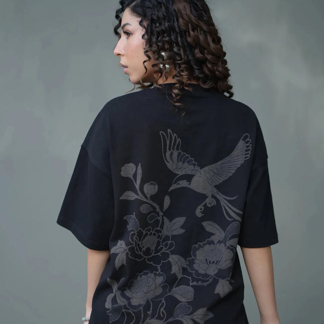 Noir Botanical Tee - Movement Store