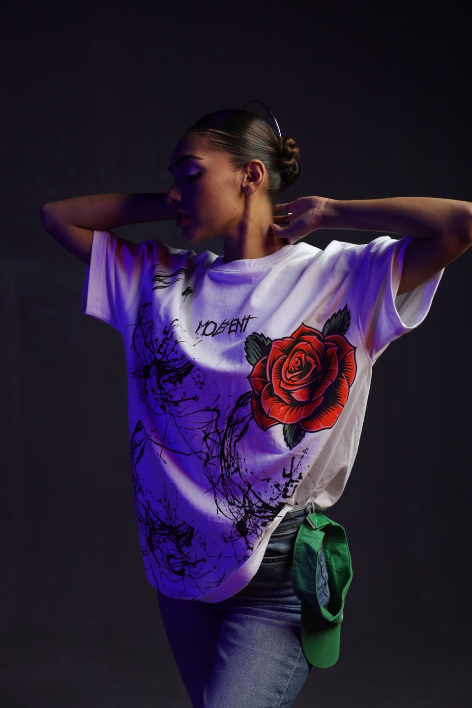 T-04: Splash and Rose Tee