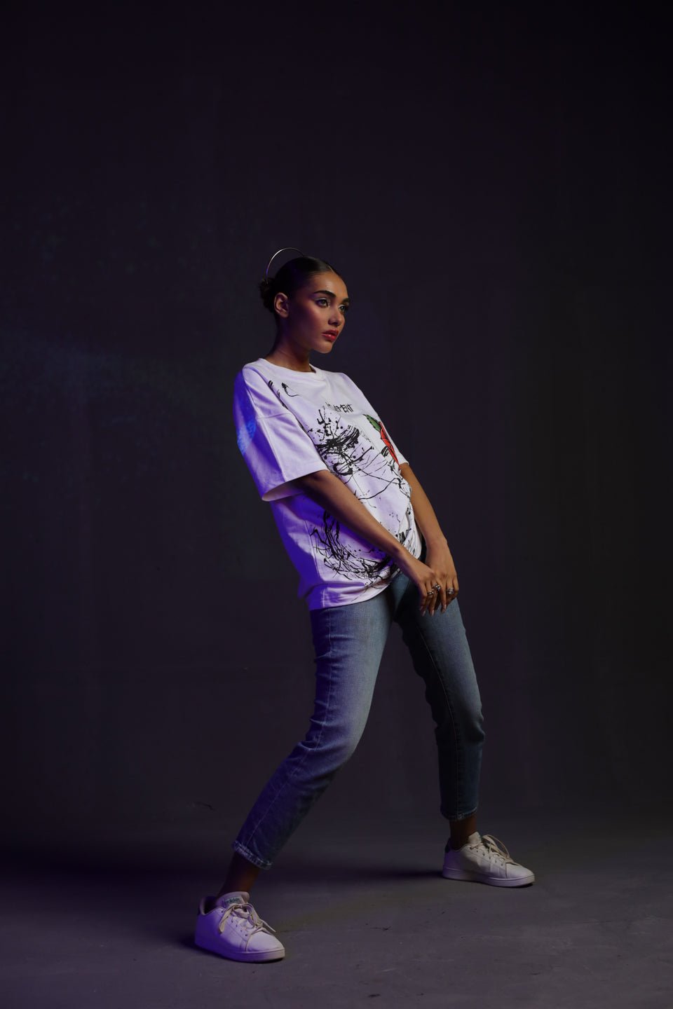 T-04: Splash and Rose Tee