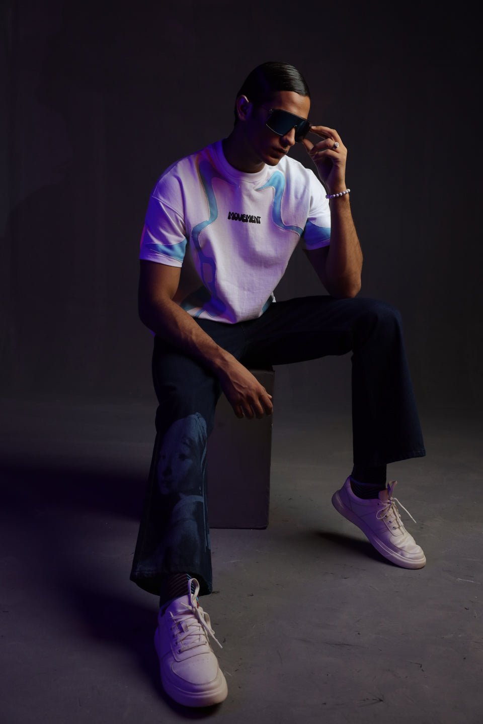 T-05: Blue Applique Tee