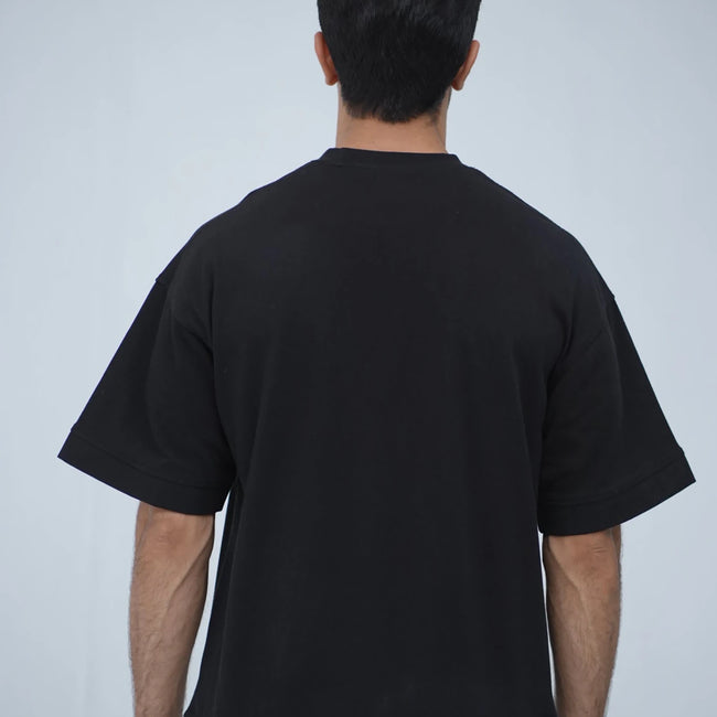Tehreek — Classic Oversized Tee (Black) - Movement Store
