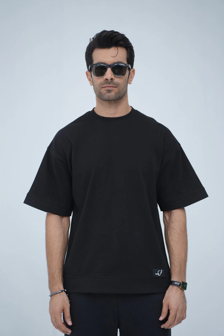 Tehreek — Classic Oversized Tee (Black) - Movement Store