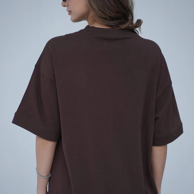Tehreek — Classic Oversized Tee (Brown) - Movement Store