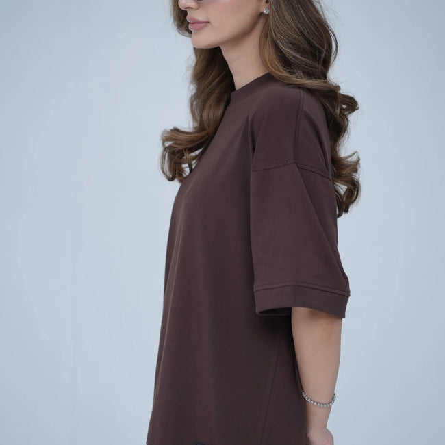 Tehreek — Classic Oversized Tee (Brown) - Movement Store