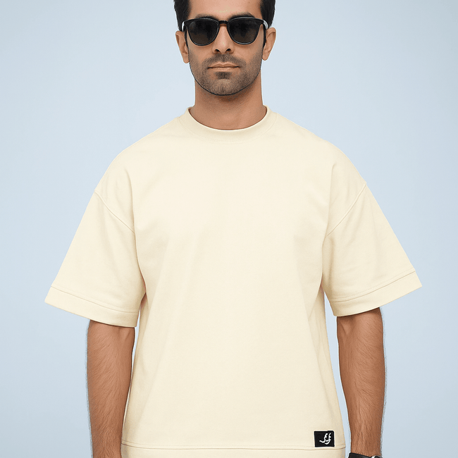 Tehreek — Classic Oversized Tee (Cream) - Movement Store