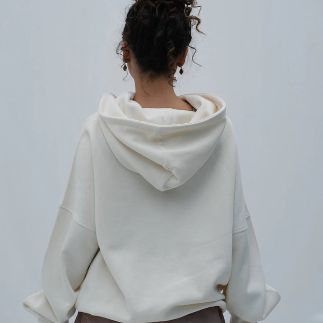 Tehreek — Relaxed Hoodie ( Off-White) - Movement Store