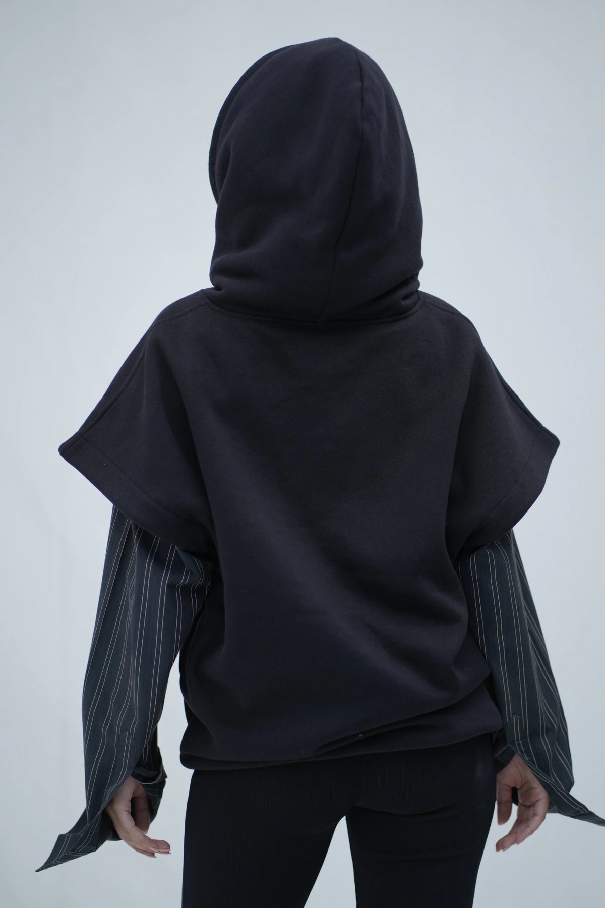 Tehreek — Sleeveless Hoodie (Black)
