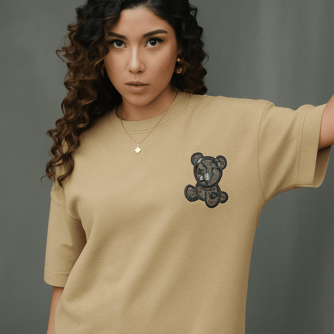 Tehreek — Teddy Tee (Beige) - Movement Store