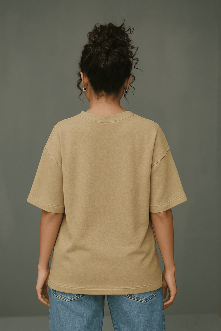 Tehreek — Teddy Tee (Beige) - Movement Store