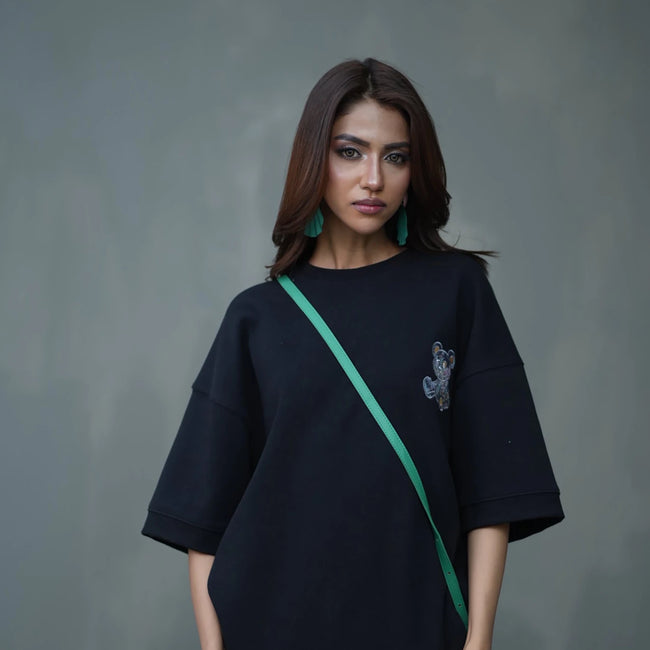 Tehreek — Teddy Tee (Black) - Movement Store