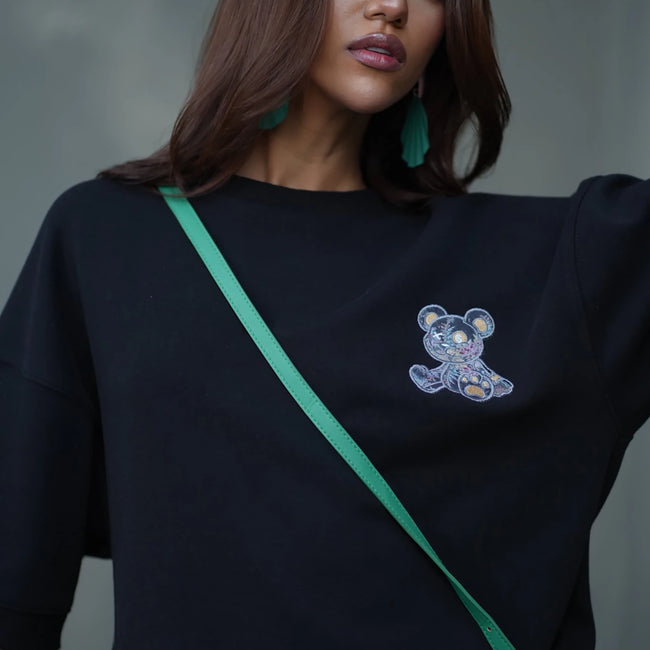 Tehreek — Teddy Tee (Black) - Movement Store
