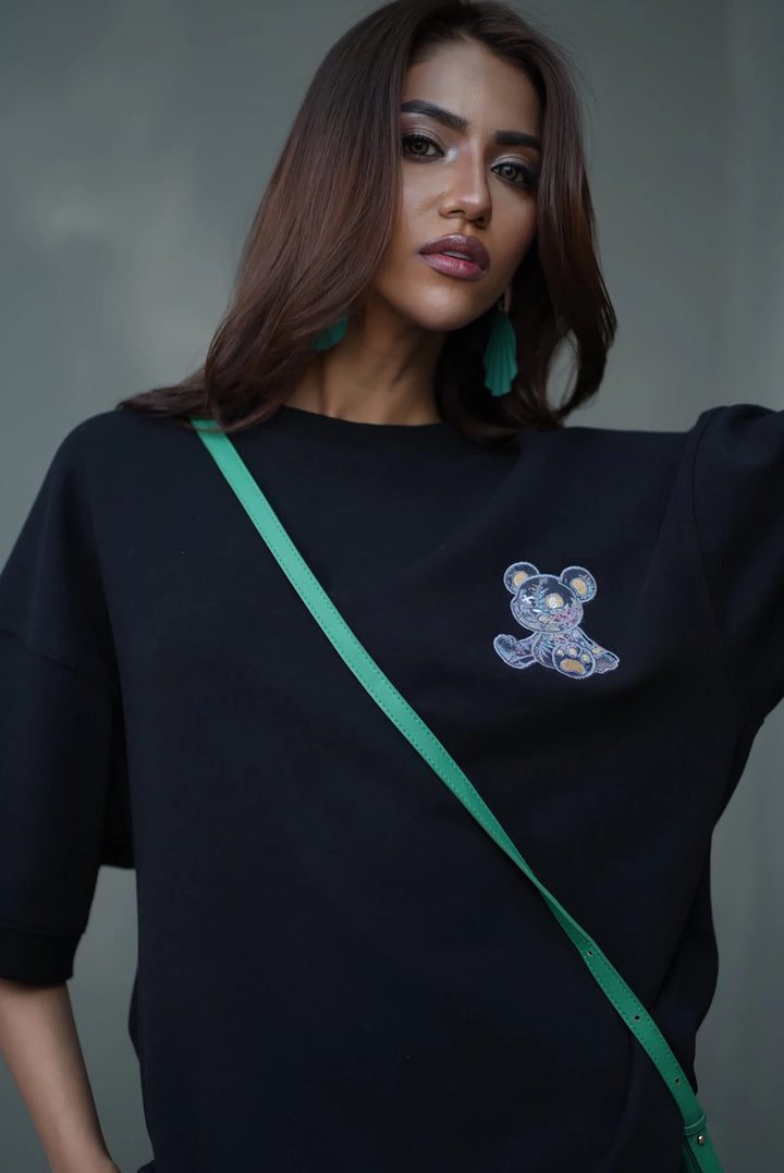 Tehreek — Teddy Tee (Black) - Movement Store