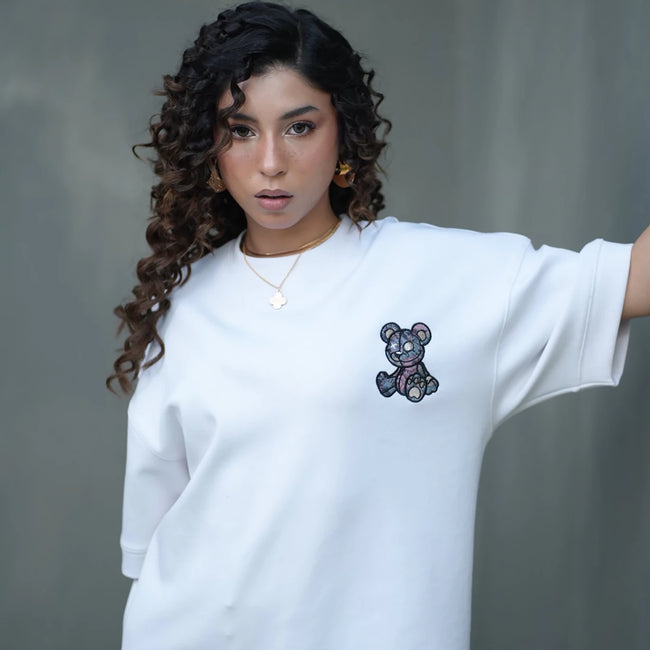 Tehreek — Teddy Tee (white) - Movement Store