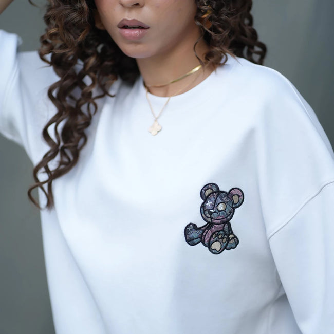 Tehreek — Teddy Tee (white) - Movement Store