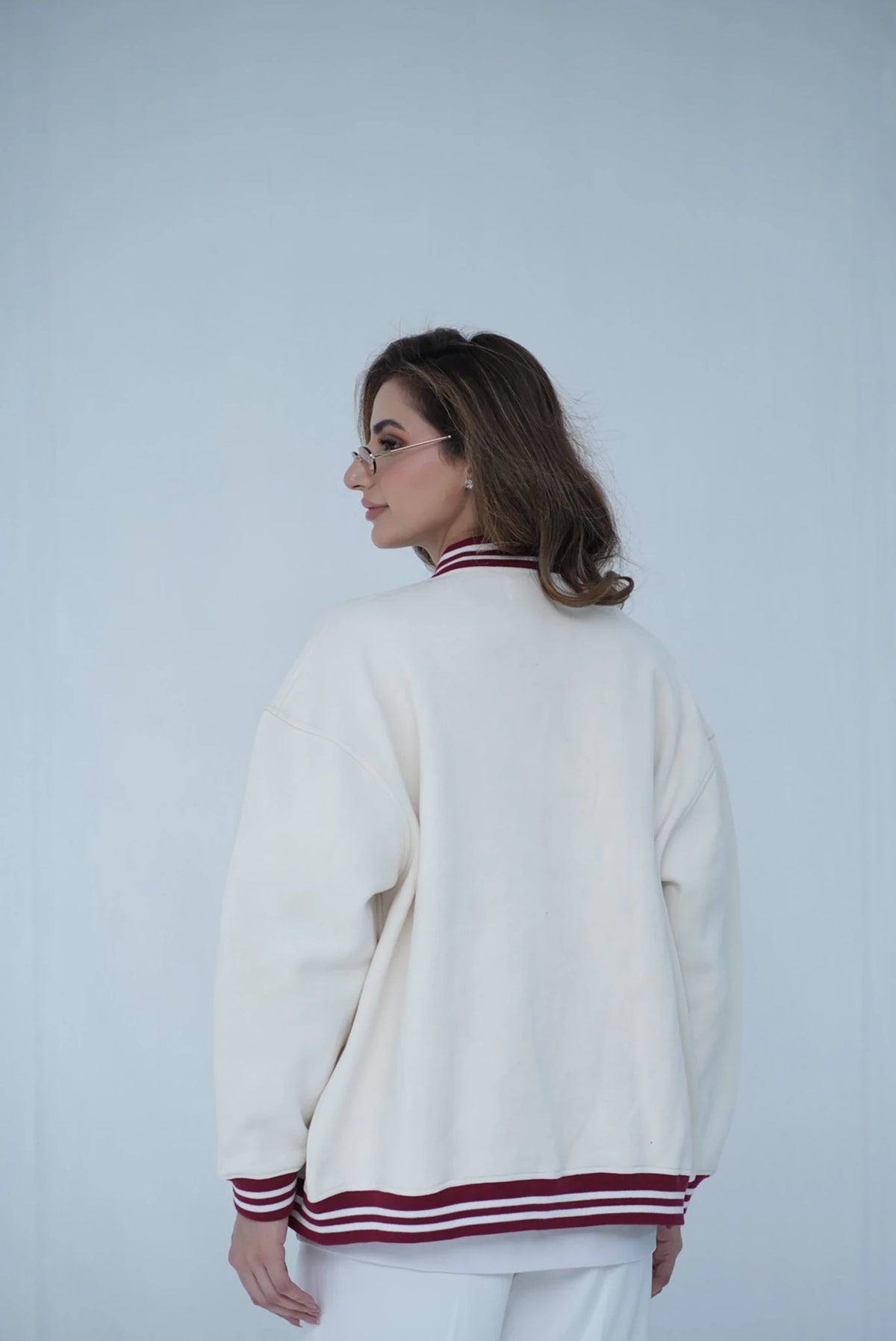 Tehreek Varsity Jacket (Off- White)